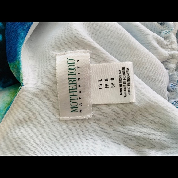 Motherhood Maternity Floral Maxi Dress Size L - Picture 4 of 5